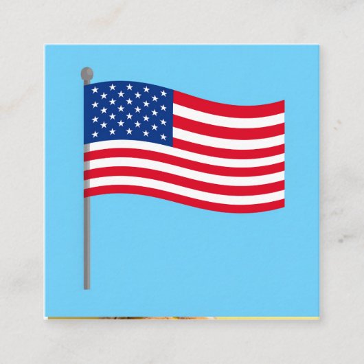 american flag スクエア名刺 (正面)