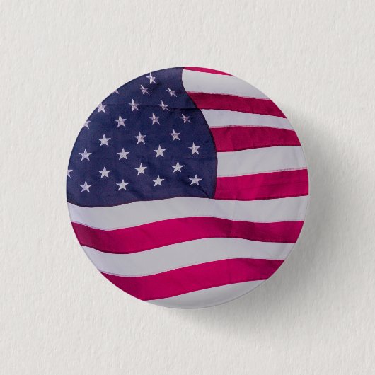 American Flag 缶バッジ (正面)