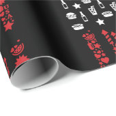 american flag 4th july picnic fireworks white ラッピングペーパー (ロールコーナー)