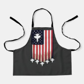 American Flag 4th of July-65079 エプロン (正面)