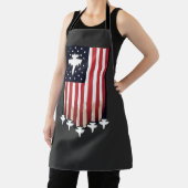 American Flag 4th of July-65079 エプロン (インサイチュ)