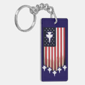 American Flag 4th of July-65079 キーホルダー (正面左)