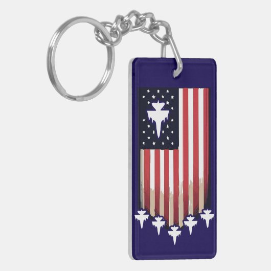 American Flag 4th of July-65079 キーホルダー (正面左)