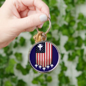 American Flag 4th of July-65079 キーホルダー (手)