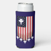 American Flag 4th of July-65079 スリム缶クーラー (Seltzer裏面)