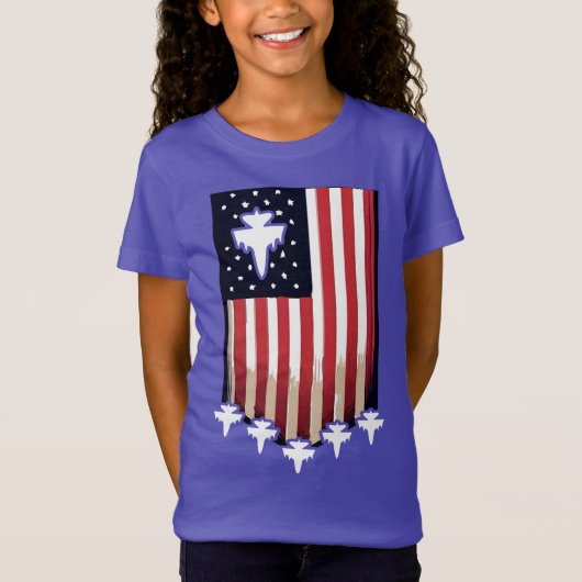 American Flag 4th of July-65079 Tシャツ (正面)
