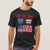 American Flag 4th Of July Squad 4th Of July Tシャツ (正面)