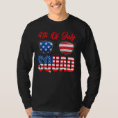 American Flag 4th Of July Squad 4th Of July Tシャツ (正面)