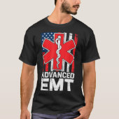 American Flag Advanced Emt Aemt Medical Technician Tシャツ (正面)