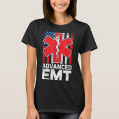 American Flag Advanced Emt Aemt Medical Technician Tシャツ (正面)