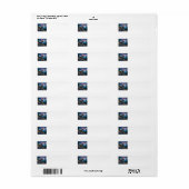 American Flag and Elk Address Labels ラベル (フルシート)