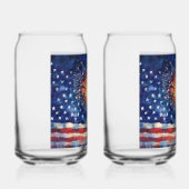 American flag and fireworks. Drinkware Set ガラス缶 (右)