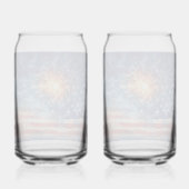 American flag and fireworks. Drinkware Set ガラス缶 (裏面)