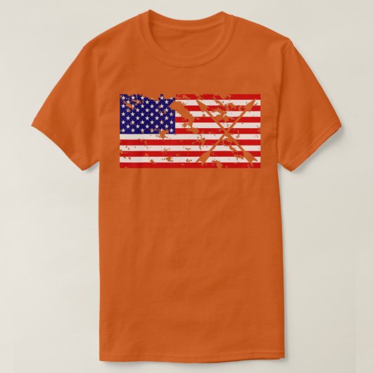 American Flag Archery Archery Team Gift  Tシャツ (デザイン正面)