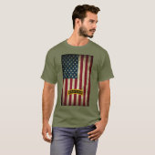 American Flag Army Ranger Schoolタブ Tシャツ (正面フル)
