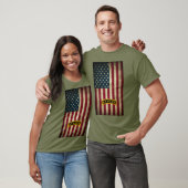 American Flag Army Ranger Schoolタブ Tシャツ (ユニセックス)