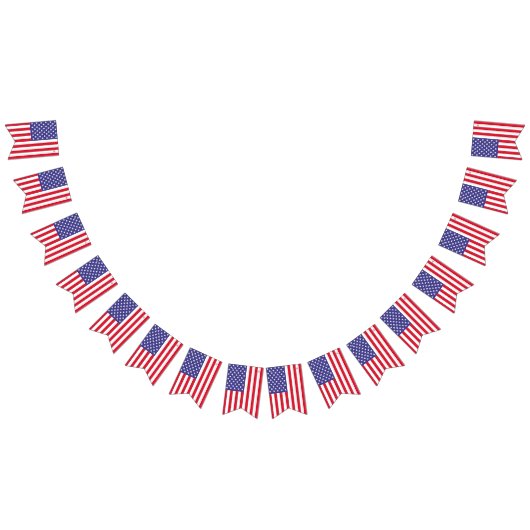 American flag banner バンティングフラッグ (全)