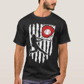 American Flag Baseball Player  1 Tシャツ (正面)