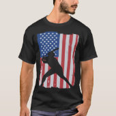 American Flag Baseball Tシャツ (正面)