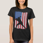 American Flag Baseball Tシャツ (正面)