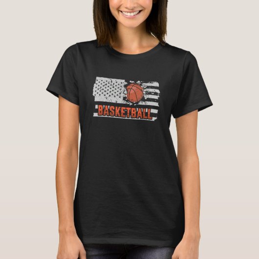 American Flag Basketball Tシャツ (正面)