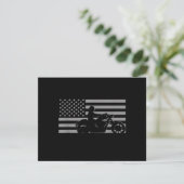 American Flag Biker Motorcycle Short Sleeve セーブザデート (スタンド正面)