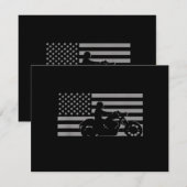 American Flag Biker Motorcycle Short Sleeve セーブザデート (正面/裏面)
