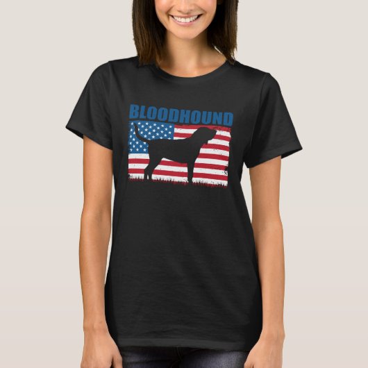 American Flag Bloodhound Tシャツ (正面)