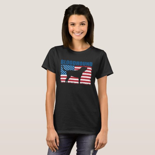 American Flag Bloodhound Tシャツ (正面フル)
