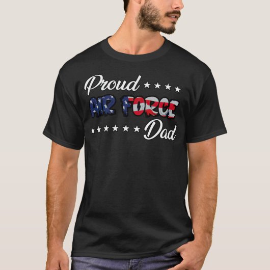 American Flag Bold Proud Air Force animals country Tシャツ (正面)