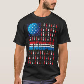 American Flag Bowling Kingpin Bowling  For Men You Tシャツ (正面)