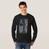 American Flag Broken Crayons Still Color Suicide P Tシャツ (正面フル)