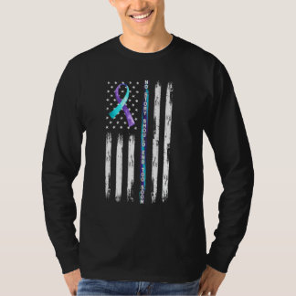 American Flag Broken Crayons Still Color Suicide P Tシャツ