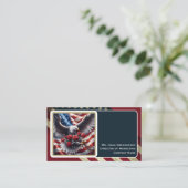 American Flag Business Card 名刺 (スタンド正面)