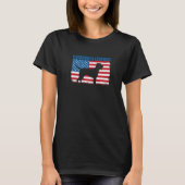 American Flag Catahoula Leopard Tシャツ (正面)