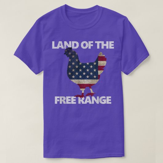 American Flag Chicken SHIRT USA Funny Gift 4th of  Tシャツ (デザイン正面)