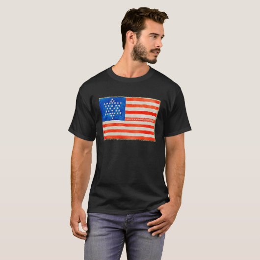 American Flag Civil War Tシャツ (正面フル)