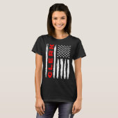 American Flag Clerk US USA Flag Tシャツ (正面フル)