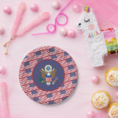 American Flag & Coat of Arms, United States ペーパープレート (パーティー)