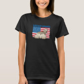 American Flag Cocker Spaniel   Tシャツ (正面)