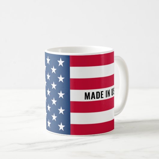 American Flag Coffee Mug Made in USA コーヒーマグカップ (正面右)