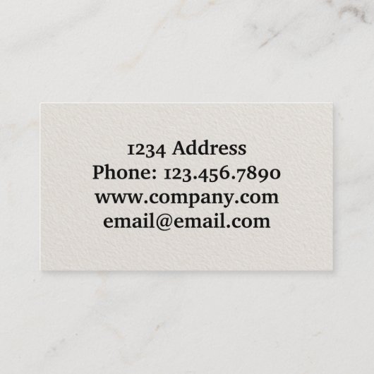 American Flag Company Name Paper Texture 名刺 (裏面)