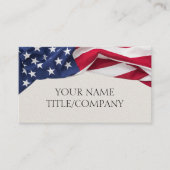 American Flag Company Name Paper Texture 名刺 (正面)