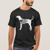American Flag Coonhound For Plott Bluetick Redbone Tシャツ (正面)