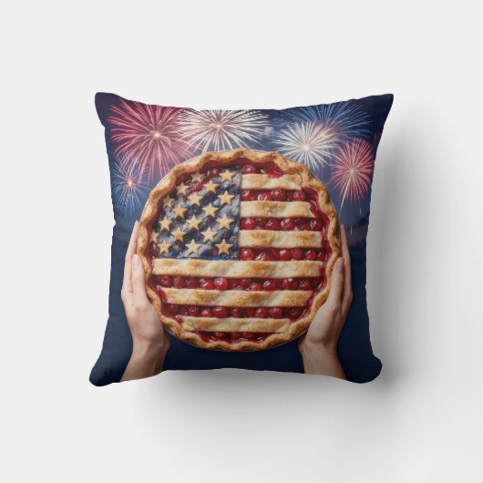American Flag Crust on a Cherry Pie クッション (裏面)