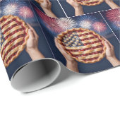 American Flag Crust on a Cherry Pie ラッピングペーパー (ロールコーナー)