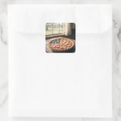 American Flag Crust On Homemade Pie スクエアシール (バッグ)