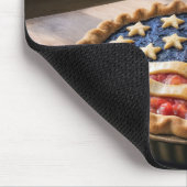 American Flag Crust On Homemade Pie マウスパッド (コーナー)