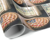 American Flag Crust On Strawberry Pie ラッピングペーパー (ロールコーナー)