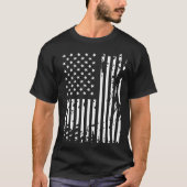 American Flag DayRotcho Distressed USA Flag for US Tシャツ (正面)